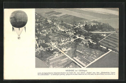 AK Weende, Fliegeraufnahme Der Stadt, Ballon Segler 1909  - Montgolfières