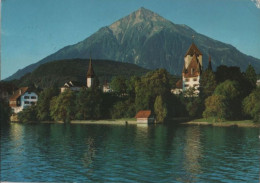 102871 - Schweiz - Spiez - Schlos Und Schlosskirche - Ca. 1980 - Autres & Non Classés