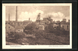 AK Recklinghausen, Zeche Blumenthal, Schacht 1 U. 2  - Bergbau