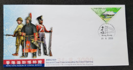 Hong Kong Opening Museum Of Coastal Defence 2000 Military (FDC) *odd Shape *unusual - Storia Postale