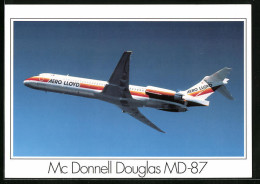 AK Flugzeug Mc Donnell Douglas MD-87 Der Aero Lloyd Am Himmel  - 1946-....: Moderne
