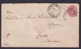 Altdeutschland Preussen Ganzsache 1 Sgr. K2 Sangerhausen Sachsen Anhalt Celle - Postal  Stationery