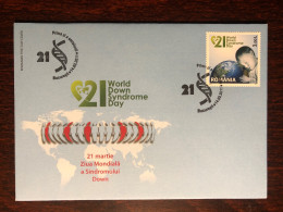 ROMANIA FDC COVER 2011 YEAR DOWN SYNDROME HEALTH MEDICINE STAMPS - FDC