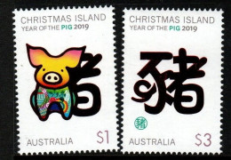 Christmas Island ASC 804-05  2019 Year Of The Pig,Mint Never Hinged - Christmas Island