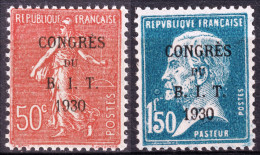 FRANCE - 1930 - Congrès Du Bureau International Du Travail à Paris - Yv.264/5 Neufs** (c.55€) - Unused Stamps