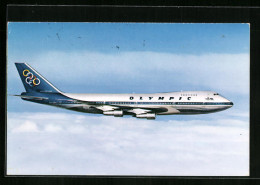AK Flugzeug Jumbo Jet Boeing 747-200B Der Olympic Airways  - 1946-....: Era Moderna