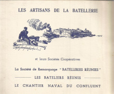 MENU  INAUGURATION Du Bateau Remorqueur BATELIER DELFINE BOUGIVAL 1952 Hostellerie Du Chateau En L'isle - Menu