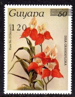 GUYANA - 1988 REICHENBACHIA ORCHIDS 120 ON 50 OVERPRINT PLATE 15 SERIES 2 FINE MNH ** SG 2386 - Guyana (1966-...)