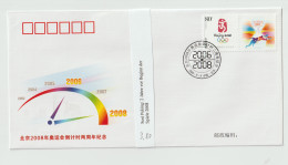 Olympic Games In Beijing 2008 - Cover Commerating Two Years Countdown To The Games. Postal Weight Approx 0,04 Kg - Summer 2008: Beijing