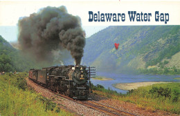 CPSM Steam Train At Delaware Water Gap-Timbre     L2795 - Otros & Sin Clasificación