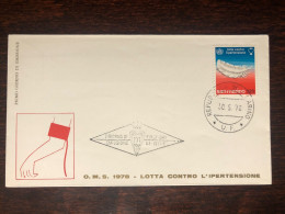 SAN MARINO FDC COVER 1978 YEAR HYPERTENSION BLOOD PRESSURE HEALTH MEDICINE STAMPS - FDC