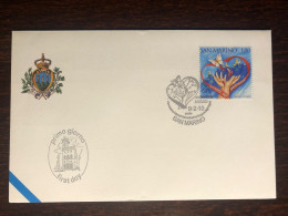 SAN MARINO FDC COVER 2010 YEAR BLOOD AND ORGAN DONORS DONATION HEALTH MEDICINE STAMPS - FDC