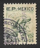 SE)1930 MEXICO FISCAL STAMP SEMBADOR 5C, USED - Messico