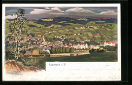 Künstler-AK Auerbach I. V., Generalansicht Der Stadt  - Auerbach (Vogtland)