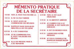 CPSM Autocollante-Humour-Mémento De La Secrétaire-Timbre     L2797 - Humour