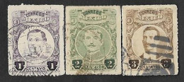 SE)1917-20 MEXICO SERIE CORTA, IGNACIO ZARAGOZA 1C SCT 608, IIDELFONSO VAZQUEZ 2C SCT 610, J. M. PINO SUAREZ 3C SCT 611, - Messico