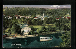 AK Bad Kösen, Teilansicht Mit Fluss Und Boot  - Bad Koesen