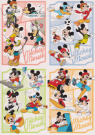 T07002 Japan Disney The Art Of Mickey Mouse Postcard 4 Pcs - Other & Unclassified