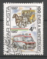 Hungary 1987 Ambulances Centenary Y.T. 3105 (0) - Gebruikt