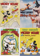 T07014 Japan Disney The Art Of Mickey Mouse Postcard 4 Pcs - Altri & Non Classificati