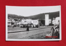 OUEZZAN : Le Souk - RARE CLICHÉ - - Otros & Sin Clasificación