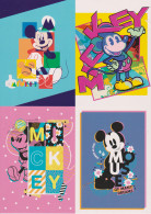 T07019 Japan Disney The Art Of Mickey Mouse Postcard 4 Pcs - Other & Unclassified