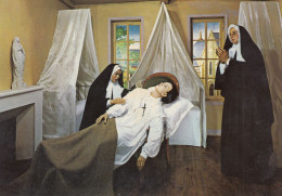 MUSEE DE CIRE A LOURDES   LA MORT  DE BERNADETTE - Musei