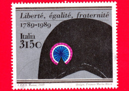 ITALIA - Usato - 1989 - Bicentenario Della Rivoluzione Francese - Cappello E Coccarda Francese - 3150 L. • - 1981-90: Used