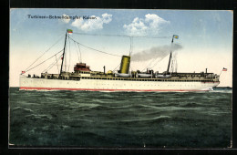 AK Passagierschiff T. S. Kaiser Im Seebäderdienst  - Steamers