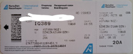 2024.. AIRPLANE TICKET..QAZAKHAIR..ASTANA-DZEZKAZGAN - Tickets - Vouchers