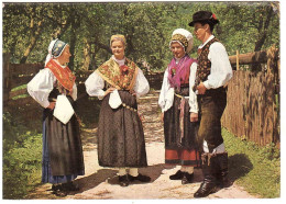 JUGOSLAVIA CARTOLINA PER ITALIA CON ANNULLO TARGHETTA - Costumes