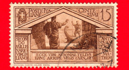 ITALIA - REGNO - Usato - 1930 - Bimillenario Della Nascita Di Virgilio - Eleno Saluta Enea - 15 C - Oblitérés