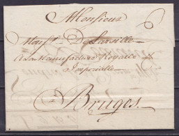 L. Datée 2 Janvier 1761 De LONDRES Pour Manufacture Royale Et Impériale à BRUGES - Port "6" - 1621-1713 (Pays-Bas Espagnols)