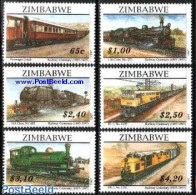 Zimbabwe 1997 Railways Centenary 6v, Mint NH, Transport - Railways - Trains
