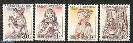 Czechoslovkia 1956 Costumes 4v, Mint NH, Various - Costumes - Sonstige & Ohne Zuordnung