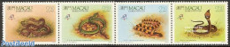 Macao 1989 Philexfrance, Snakes [:::] Or [+], Mint NH, Nature - Animals (others & Mixed) - Reptiles - Snakes - Nuevos