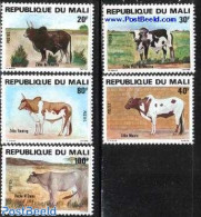 Mali 1981 Rinders 5v, Mint NH, Nature - Cattle - Mali (1959-...)