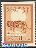 Macao 1986 Year Of The Tiger 1v Coil, Mint NH, Nature - Various - Animals (others & Mixed) - Cat Family - New Year - Neufs