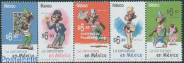Mexico 2005 Cartoons 5v [::::], Mint NH, Art - Comics (except Disney) - Cómics