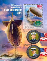Central Africa 2023 USS Shenandoah (ZR-1), Mint NH, Transport - Aircraft & Aviation - Zeppelins - Airplanes