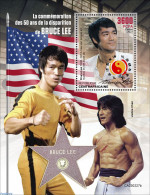 Central Africa 2023 Bruce Lee, Mint NH, Performance Art - Sport - Movie Stars - Sport (other And Mixed) - Schauspieler
