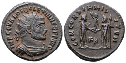 Diocletian AD 284-305. Cyzicus Light Radiate Fraction Æ 20 Mm., 3,38 G. C. 295-9. - The Tetrarchy (284 AD To 307 AD)