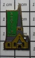 2120 Pin's Pins / Beau Et Rare / VILLES / LA REUILLIE EGLISE 54 MeTRES - Villes