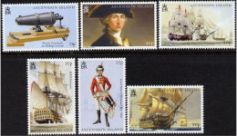 2005 Battle Of Trafalgar Set Ascension -90p  Value Has Wood Chips Affixed - Unusual - Ascension (Ile De L')