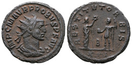 Probus. A.D. 276-282. Æ Antoninianus. 3.34 Gm. 21 Mm. Antioch Mint. - La Crisis Militar (235 / 284)