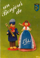 FOLKLORE  POUPEE  UN BONJOUR DE SAINT HUBERT - Personnages