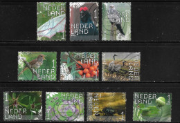 2019-2023 Natuur 10 Gestempelde Waarden Uit De Velletjes - Used Stamps