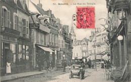 FRANCE - Auxerre - La Rue Du Temple - Carte Postale Ancienne - Auxerre