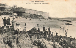 FRANCE - Saint Malo - Vue Sur Les Rochers De Bon Secours - Animé - Carte Postale Ancienne - Saint Malo