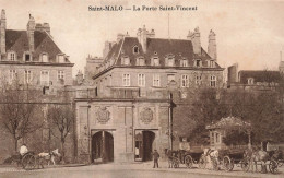 FRANCE - Saint Malo - La Porte Saint Vincent - Animé - Carte Postale Ancienne - Saint Malo